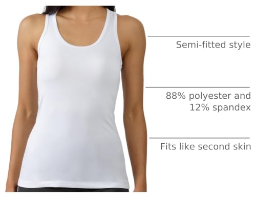Image of Yogalicious Womens Lightweight Tank Top Soft Racerback Workout Yoga Sleeveless Quick Dry Top