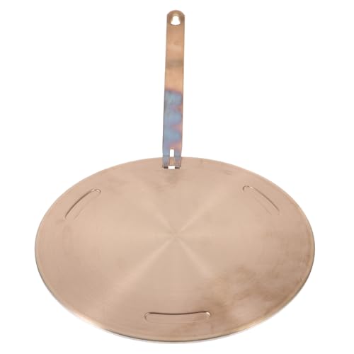 ELAYARD 1Juego Placa de Transferencia de Calor Redonda para Cocción de Inducción y Gas Adaptador Multifuncional Inoxidable para Cocinas Eléctricas y Gas