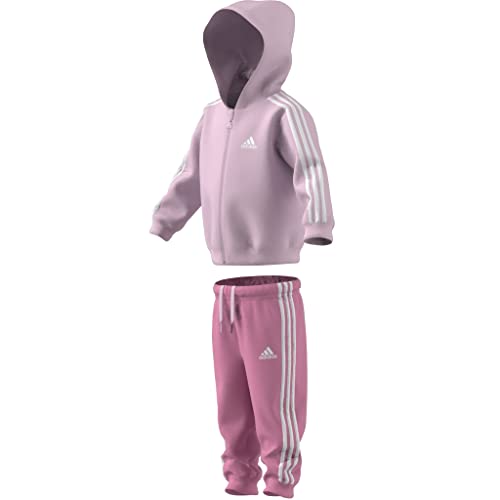 adidas Unisex Baby Trainingsanzug, Clear Pink/Easy Green/White, 74