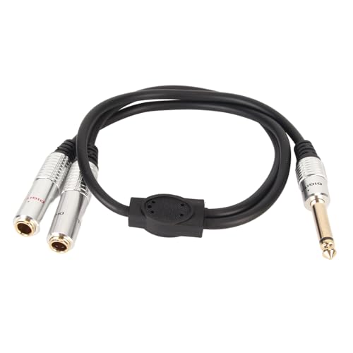 Cable Divisor Estéreo 6.35mm Mono Macho a Dual Hembra 50 cm miniatura 5
