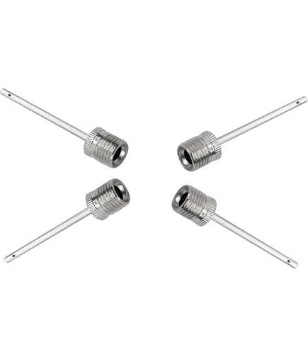 Fitcozi Ball Pump Inflation Needles, Stainless Steel, for Football, Basketball, Volleyball, Sports Balls (4)