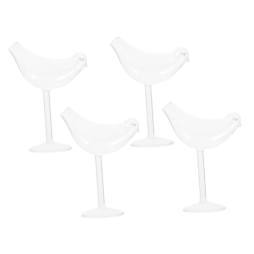 Veemoon Copas de Vino de Vidrio Transparentes con Diseño Copas de Cóctel Ahumadas Elegantes y Versátiles para Celebraciones y Uso Diario