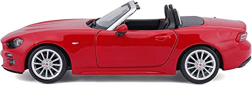 Miniatura Bburago Fiat Spider 124 2016 Rojo miniatura 3