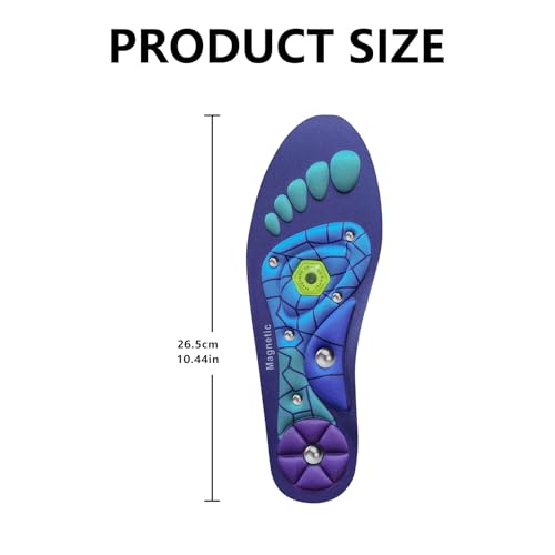 Image of Magnetic Acupressure Insoles,Orthopedic Insoles,Relieve Tired can be Used by Both Men and Women (Blue, S-US(6-9))