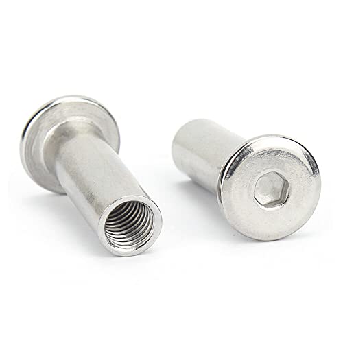 Vis à six pans creux M4 x 40mm et écrou à rivets en acier inoxydable