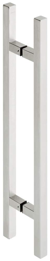 Gedotec Design Stoßgriff Schiebetür Glas-Türgriff Zimmertür Türbeschlag Edelstahl matt | Stangengriff Länge 600 mm | Haltegriff für Glastüren & Holztüren | 1 Stangen-Griffpaar mit Befestigungsmaterial