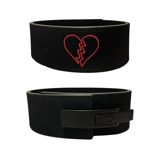 Generic Broken Heart Lever Belt - Extreme Heavy Duty Leather Belt, Weight Lifting Belt, Heavy Duty Powerlifting Belt, Weightlifting Gym Belt for Deadlifts Squats Back Support (Medium)