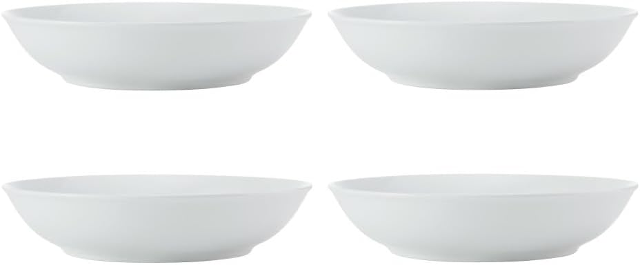 Mikasa Chalk 4pc Porcelain Pasta Bowl Set, 23cm, Gift boxed