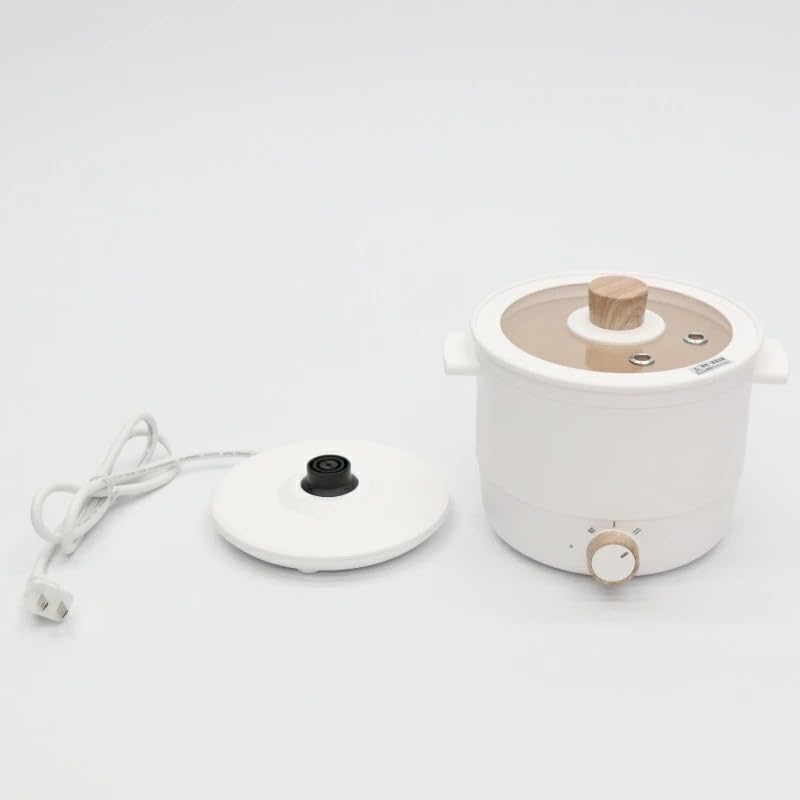 Amazon | Modere コンパクトマルチポット, 5機能調理器, 透明蓋付き, 1