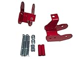 Suspension Engineering Lower Control Arm Relocation Brackets Fits Camaro & Firebird 1993-02 (Red)