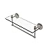 Allied Brass SB-1TB/16-PNI Glass Shelf with Towel Bar, 16-Inch x 5-Inch