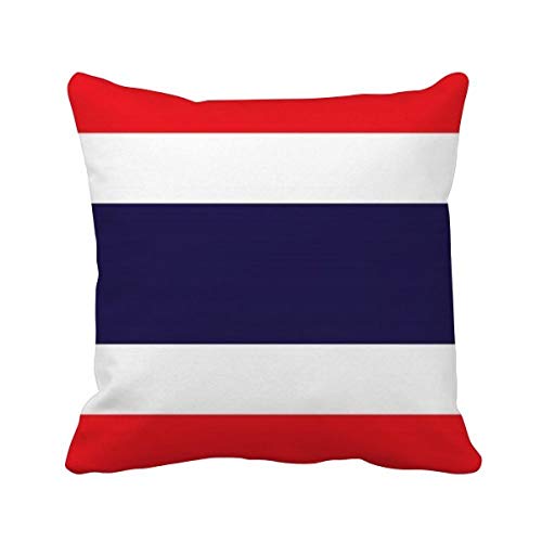 Housse de coussin Thaïlande drapeau décoration maison textile carré