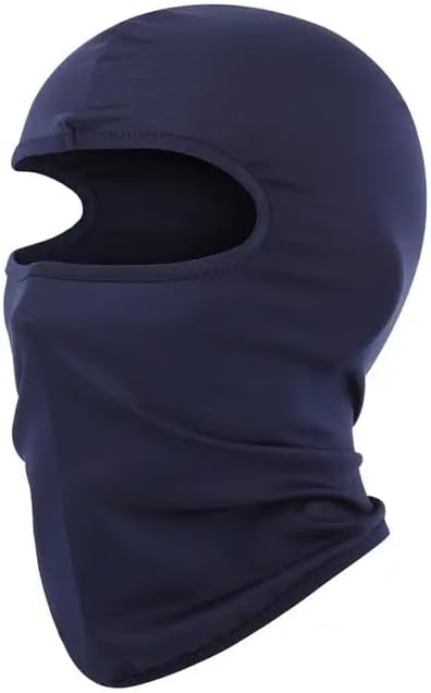 3 Hole Black Balaclava Ski Mask, Thin Full Face Mask for Men Women Motorcycle Bike Hunting Cycling Cap Ski