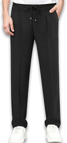Orinbloom Lightweight Casual Pants for Men – Ice Silk Material for All-Day Comfort, Airflexion Design, Pull-On Style1