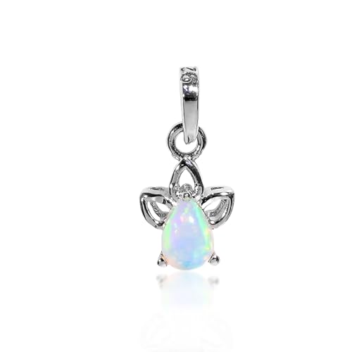Pendentif opale éthiopienne poire, votre touche bohème chic au quotidien