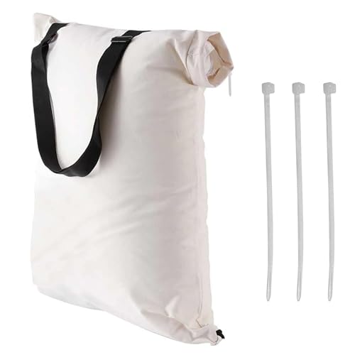 Universal Leaf Vacuum Blower Bag Bottom Debris Dump Bag, Compatible with Leaf Blowers and Blower Rake, Leaf Blower Bag Suitable for Most Blowers,Bottom Zip Replacement Bag