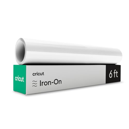 Cricut Everyday Iron-On, White - 6ft (3-Pack of 2ft Rolls) - HTV Heat Transfer Vinyl, Compatible with Cricut Maker/Explore Machines