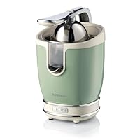 Ariete 413 Spremiagrumi Elettrico con Leva - Salvagoccia - Motore Silenzioso - 85 Watt - Design Vintage - Verde