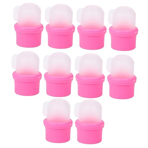 IWOWHERO 10pcs Manicure Nail Soaker Covers Nail Removing Covers Polish Removers Gel Remover Reusable Manicure Tools