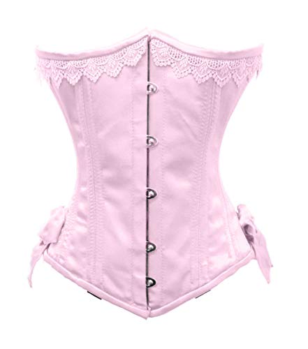 Luvsecretlingerie Heavy Duty 26 Double Steel Boned Waist Training Satin Underbust Tight Shaper Corset #8050-R