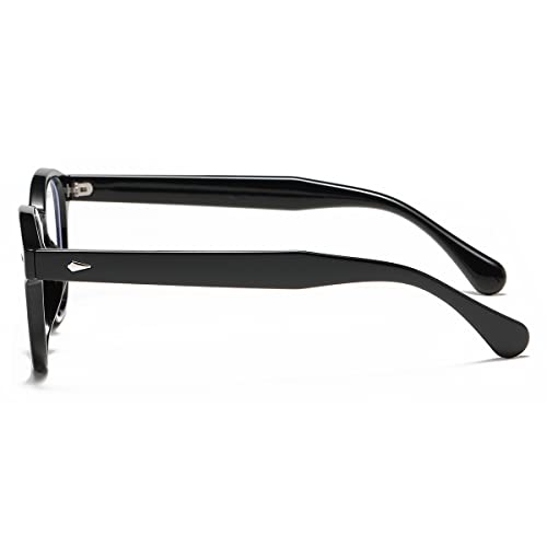 Image of Retro Round Blue Light Blocking Glasses for Men Women, Vintage Frame Non-prescription Computer Reading Eyeglasses