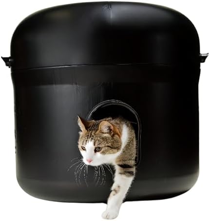 The Kitty Tube Outdoor Durable Insulated Cat House with Pillow