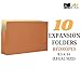 The File King Expanding Accordion File Folder - Legal Size 8½” x 14” | 3.5” Expansion, 10 Pack | Straight Cut Tab | Holds Thick Case Files | Law, Accounting & Business Filing Organizer | Made in USA
