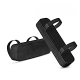 Apoio de Braço para Cadeira de Escritório Almofadas Ergonômicas Suporte Universal Preto