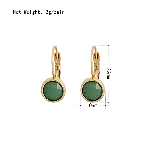 Bijoux de fête décontractés boucles d'oreilles acrylique et métal doré