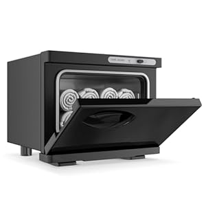 Towel Warmer Cabinet, 8L Hot Bath Towel Warmer Heating Use for Facial Spa, Hair Beauty, Salon Equipment and Home – Black