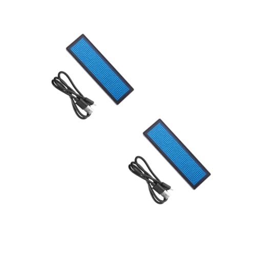 Badge électronique LED KALLORY avec cordon et étiquette numérique bleue en PVC