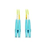 Tripp Lite LC to LC Multimode Duplex Fiber Optics Patch Cable, 100Gb, 50/125, OM5, LC/LC Male, 1 Meter (N820-01M-OM5)
