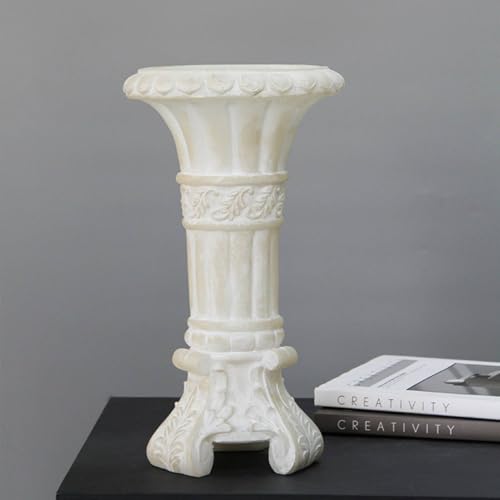 Vase sculpture résine décoratif pour console salon et table maison - 7