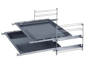 Bosch HEZ438201 Zubehör für Backöfen, Teleskopauszug 2-fach Edelstahl