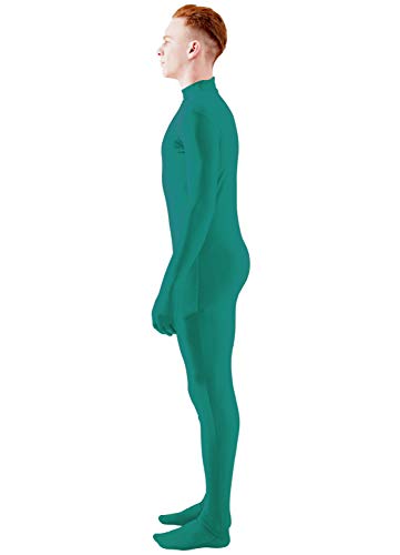 Image of Ensnovo Mens Mock Neck Full Body Unitard Spandex Zentai Suits Costumes