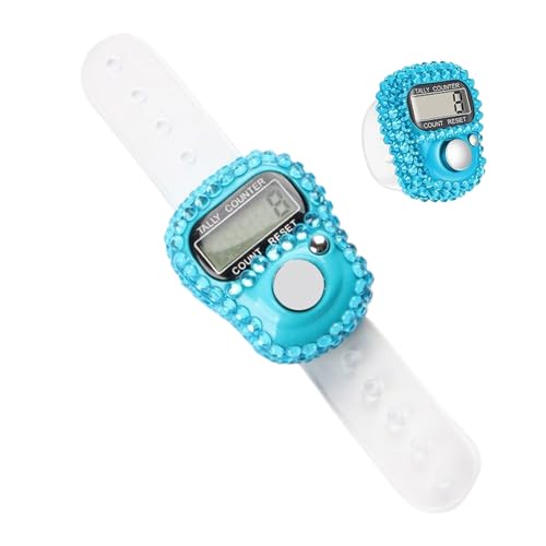 Genérico - Genérico Electronic Finger Counter - Manual Counter | Electronic Finger Gauge | LCD Display Reset, Figure Monitoring, Recording Ring for Towers and Knitting