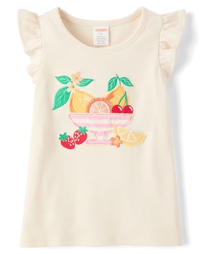 Image of Gymboree Girls' and Toddler Flutter Sleeve T-Shirt