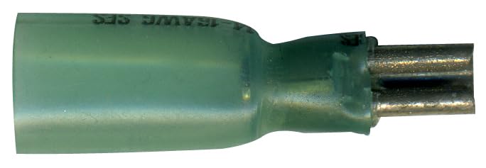 Heat Shrink & Crimp Blue Female Quick Disconnect 16-14 Gauge .110 Tab - 10 Pack