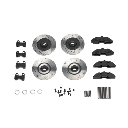 LIXSAZSE ステンレス鋼RCブレーキディスクポータブルアップグレードおもちゃモーター用品TRX41 / 10車の交換部品交換