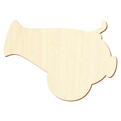 Cañón de madera para manualidades, 3 – 50 cm, tamaño: 4 cm, paquete con: 1 pieza