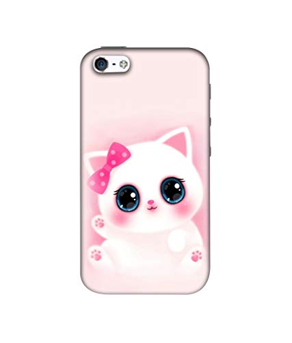 Amazon Brand - Solimo Designer Babby Kitty 3D Printed Hard Back Case Mobile Cover for Apple iPhone 5 / 5S
