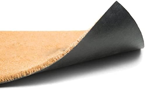 Miniatura 2 de Ecomills Tapete de fibra de coco para puerta, resistente, interior y exterior, tamaño grande, parte trasera de goma antideslizante, tapetes para