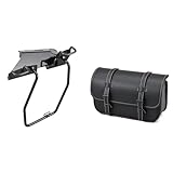 【W230 メグロS1専用セット】デイトナ(Daytona) バイク用 サドルバッグサポート 右側専用 61051 & ヘンリービギンズ(Henly Begins) バイク用 サイドバッグ 9L EXタッチ ワンタッチサドルバッグ DHS-60 ブラック 49501