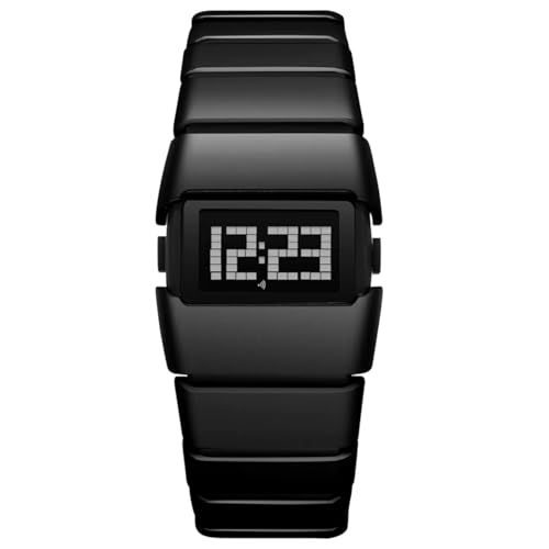 Image of ON TIME OCTUS Unisex Retro Digital Watch | Futuristic Link Strap | LED Display Wristwatch for Men, Women