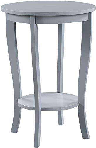 Up To 50% OFF Convenience Concepts American Heritage Round End Table, Gray
