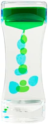 Liquid Sensory Timer for Autism, Sensory Needs, ADHD, Stress Relief, Anxiety. Autism Toy and Special Needs Sensory Fidget. Choice of Colour. (Blue & Green)