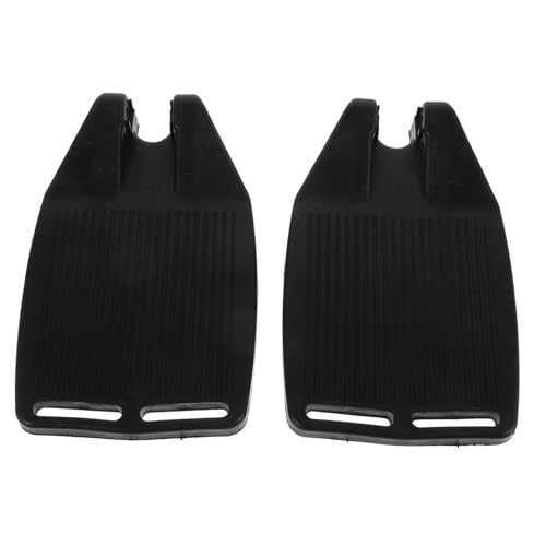 WEKAMOS 2個 車椅子用フットレスト 耐久性折りたたみ式プラスチック製 脚踏板 人間工学設計で滑り止め付き 乗降時の 性向上 移動補助に