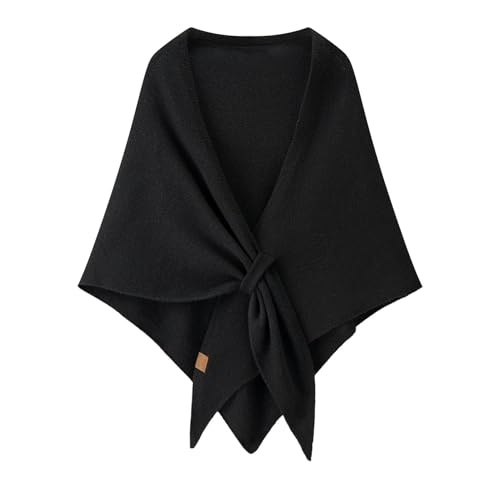 Gettoreach Scarf - Women's Solid Color Scarf, Comfortable Knitted Shawl Wraps for Daily Wear