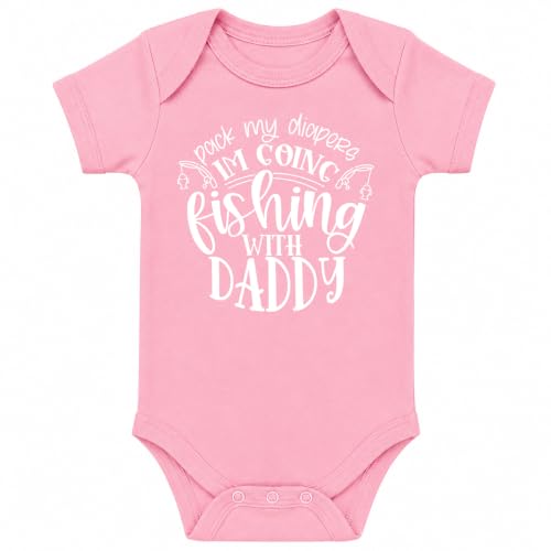 Image of CBTwear Pack My Diapers Going Fishing with Daddy Baby Bodysuit