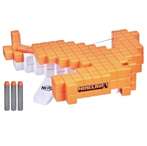 Nerf Minecraft arbalète à fléchettes Pillager' Crossbow inclut 3 fléchettes Nerf Elite Tire comme Une Vraie arbalète - vue 7